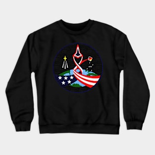 Black Panther Art - NASA Space Badge 129 Crewneck Sweatshirt